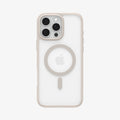 ACS08138 - iPhone 16 Pro Case Ultra Hybrid (MagFit) in Frost Natural Titanium showing the back