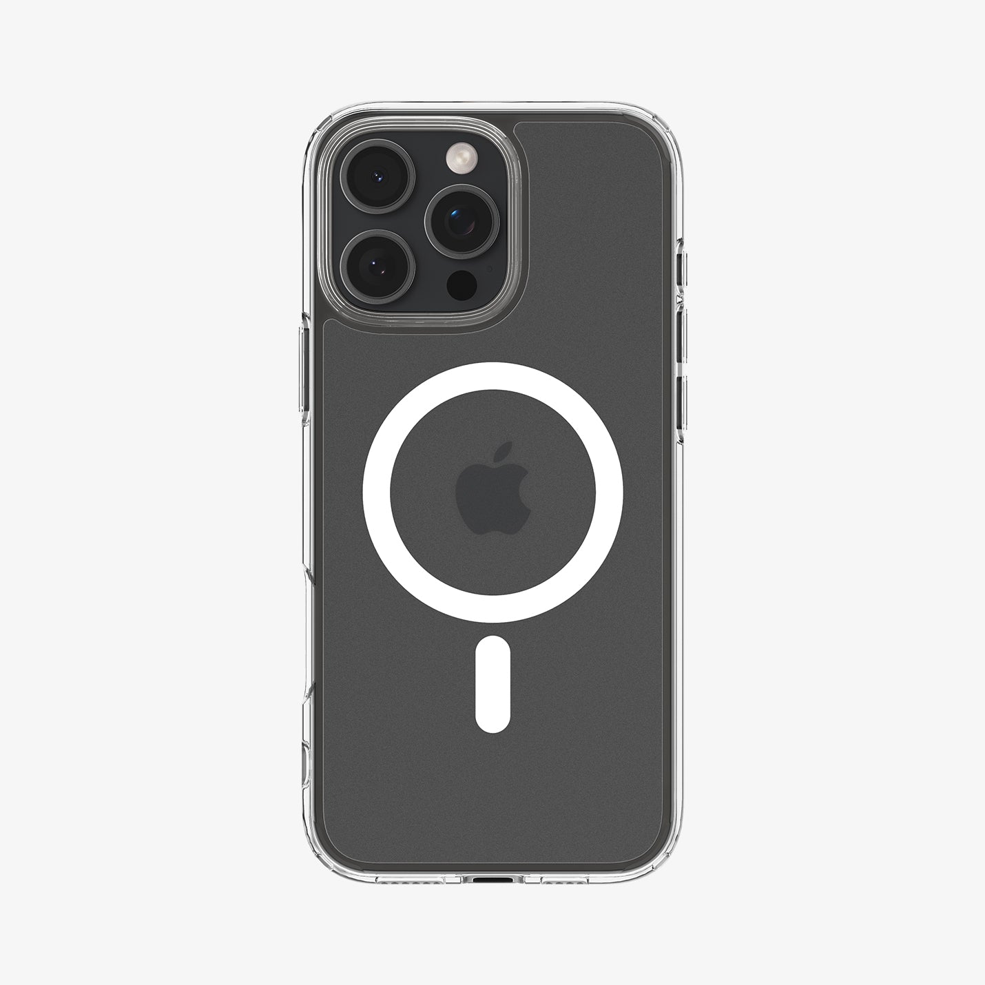 ACS08133 - iPhone 16 Pro Case Ultra Hybrid (MagFit) in Frost Clear showing the back