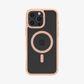 ACS08694 - iPhone 16 Pro Case Ultra Hybrid (MagFit) in Frost Rose Titanium showing the back