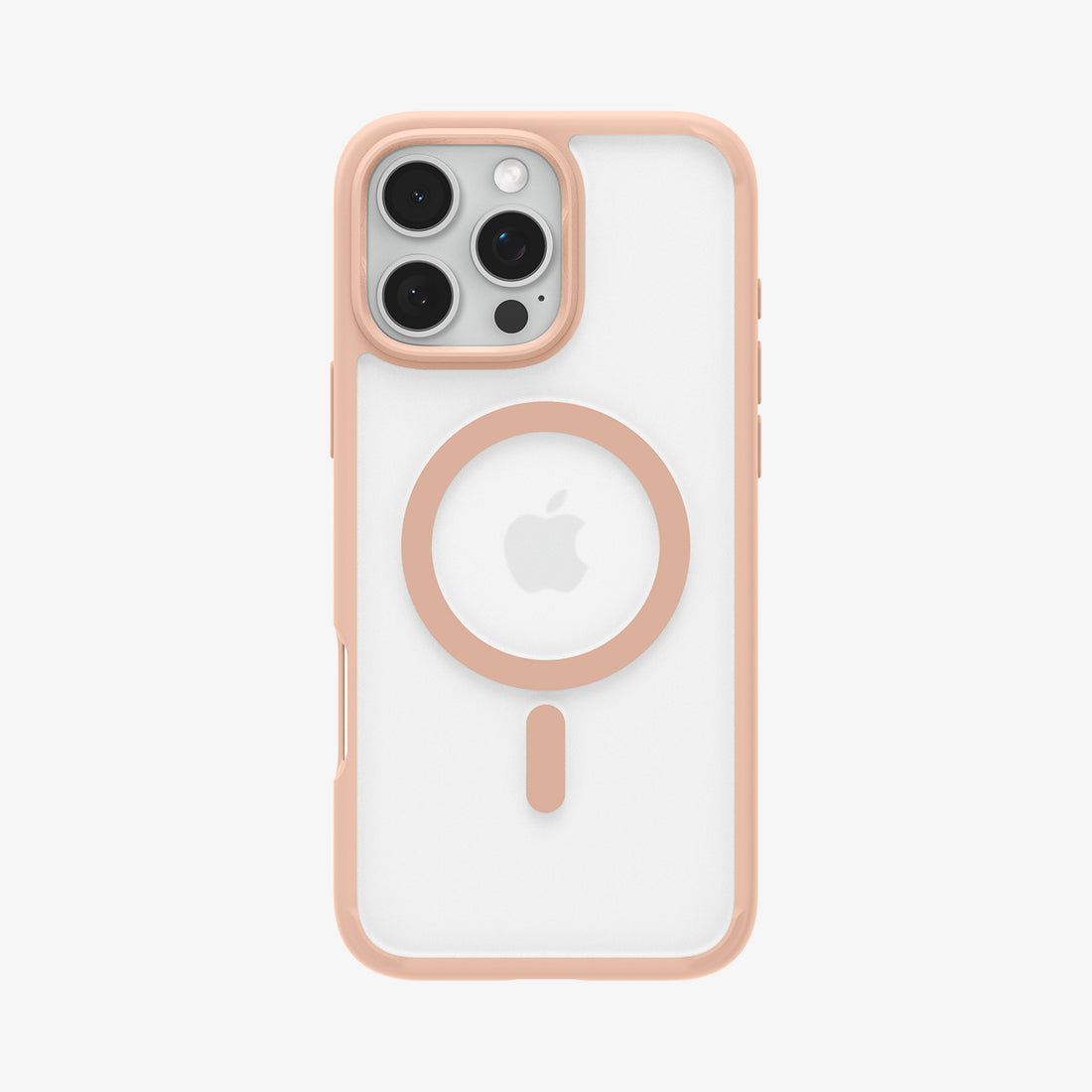 ACS08694 - iPhone 16 Pro Case Ultra Hybrid (MagFit) in Frost Rose Titanium showing the back
