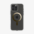 ACS08132 - iPhone 16 Pro Case Ultra Hybrid (MagFit) in Gold showing the back