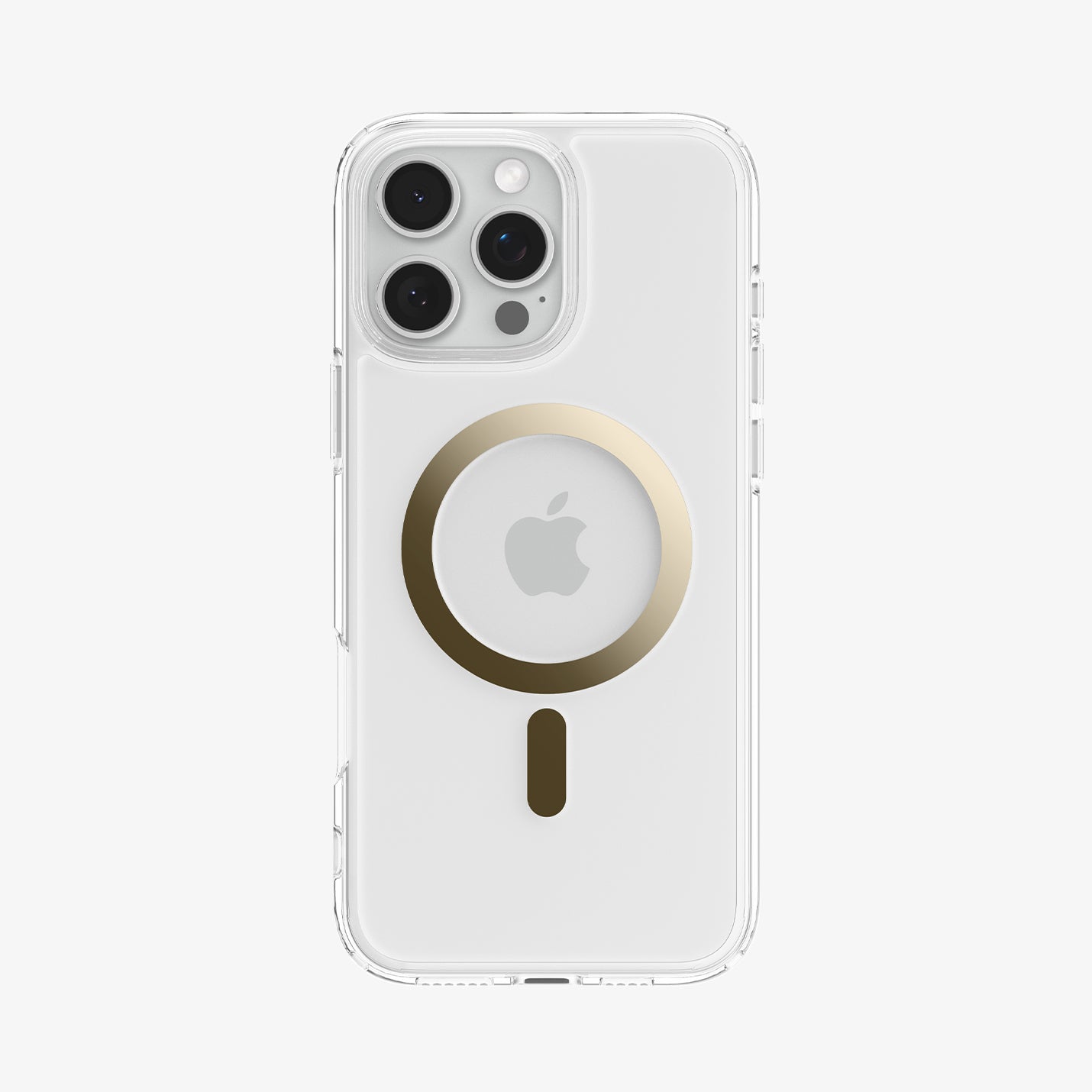ACS08001 - iPhone 16 Pro Max Case Ultra Hybrid (MagFit) in Gold showing the back