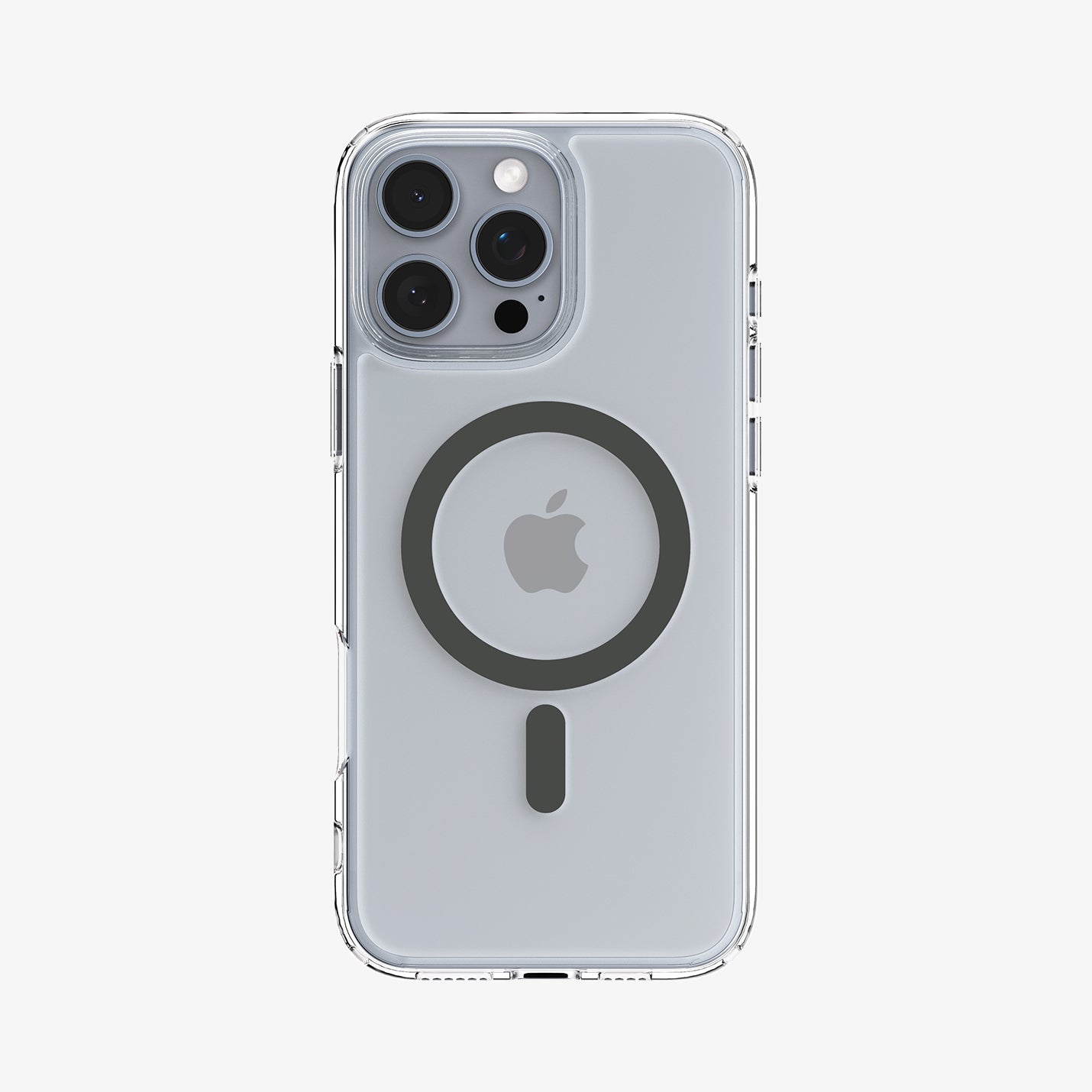 ACS08130 - iPhone 16 Pro Case Ultra Hybrid (MagFit) in Graphite showing the back