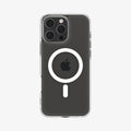 ACS08129 - iPhone 16 Pro Case Ultra Hybrid (MagFit) in White showing the back