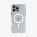ACS08129 - iPhone 16 Pro Case Ultra Hybrid (MagFit) in White showing the back