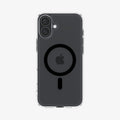 ACS08076 - iPhone 16 Plus Case Ultra Hybrid (MagFit) in Black showing the back