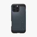ACS08014 - iPhone 16 Pro Max Case Tough Armor AI (MagFit) in Metal Slate showing the back