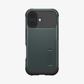 ACS09688 - iPhone 17 Slim Armor (MagFit) in Abyss Green showing the back