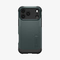 ACS09683 - iPhone 17 Pro Slim Armor (MagFit) in Abyss Green showing the back