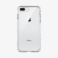 043CS21052 - iPhone 7 Plus Case Ultra Hybrid in Crystal Clear showing the back