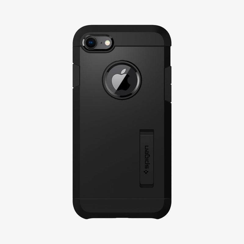 054CS22216 - iPhone 7 Case Tough Armor 2 in Black showing the back