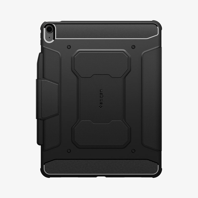 ACS07669 - iPad Air 12.9-inch Case Rugged Armor Pro in Black showing the the back