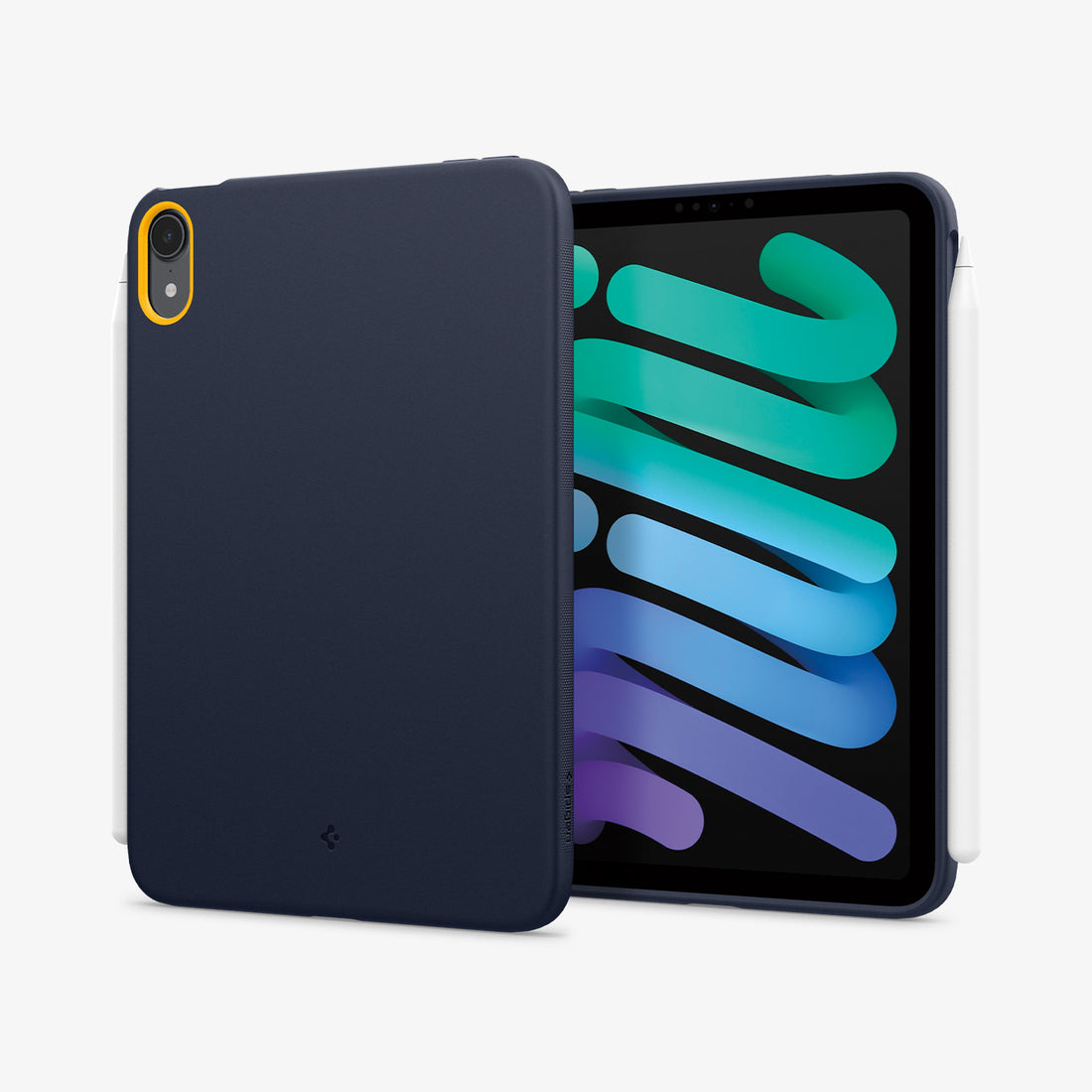 ACS09231 - iPad Mini 7 Case Nano Pop in Blueberry Navy showing the back
