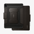 ACS01025 - iPad Pro 11-inch (2022) Rugged Armor Pro in Gunmetal showing the back and partial front with s-pen attached