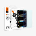 AGL07789 - iPad Pro 11-inch Paper Touch EZ Fit in Clear showing the device, screen protector, ez fit tray and packaging