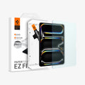 AGL07794 - iPad Pro 12.9-inch Paper Touch EZ Fit in Clear showing the device, screen protector, ez fit tray and packaging