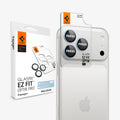 AGL12045 - iPhone 18 Pro Max / iPhone 18 Pro Optik Pro EZ Fit Lens Protector in Light Blue showing a camera lens protector with an alignment tray and retail packaging.