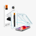 AGL07928 - iPhone 18 Pro / iPhone 17 Pro  GLAS.tR EZ Fit | Sensor Protected showing a screen protector, installation tray, and retail packaging.