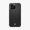 ACS06601 - iPhone 15 Pro Max Case Enzo (MagFit) in black showing the back