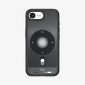 ACS09146 - iPhone 17e Case Ultra Hybrid Classic (MagFit) in Classic Black showing the back