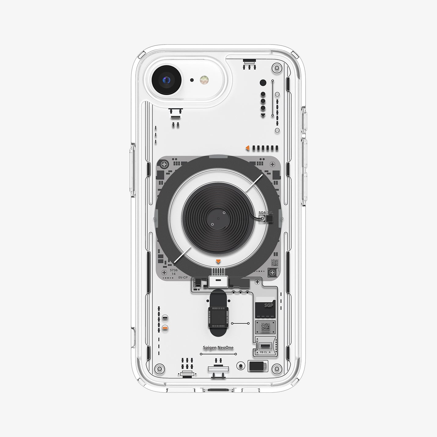 ACS09143 - iPhone 17e Case Ultra Hybrid Neo One (MagFit) in Neo One showing the back