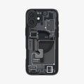ACS08208 - iPhone 16 Case Ultra Hybrid Zero One (MagFit) in Zero One showing the back