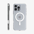ACS08512 - iPhone 16 Pro Case Ultra Hybrid T (MagFit) in White showing the back