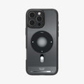 ACS08384 - iPhone 16 Pro Case Ultra Hybrid Classic (MagFit) in Classic Black showing the back