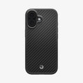 ACS09989 - iPhone 17 Case Enzo Aramid T in black showing the back