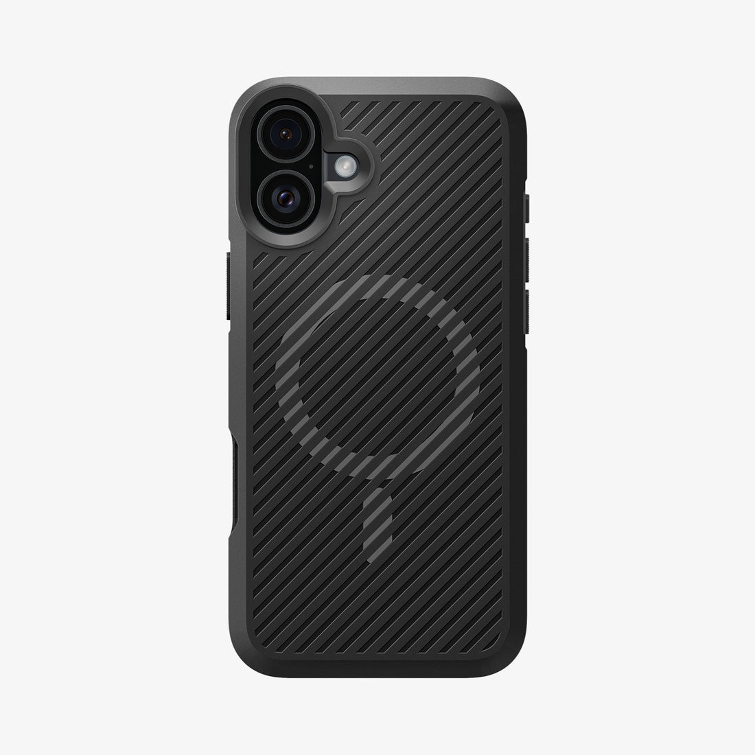 ACS08221 - iPhone 16 Case Core Armor (MagFit) in Matte Black showing the back