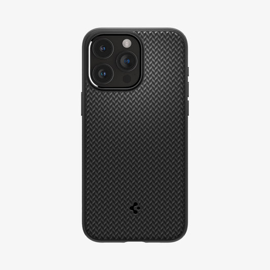 ACS06597 - iPhone 15 Pro Max Case Mag Armor (MagFit) in matte black showing the back