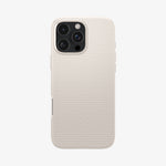 ACS07991 - iPhone 16 Pro Max Case Liquid Air in Natural Titanium showing the back