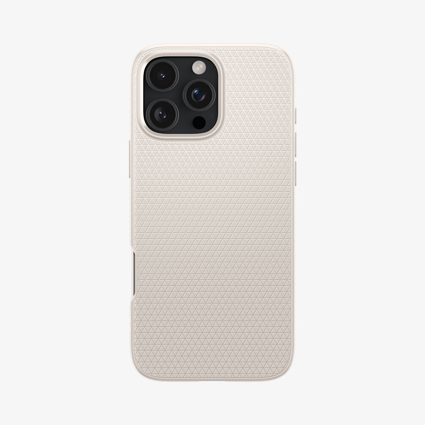 ACS07991 - iPhone 16 Pro Max Case Liquid Air in Natural Titanium showing the back