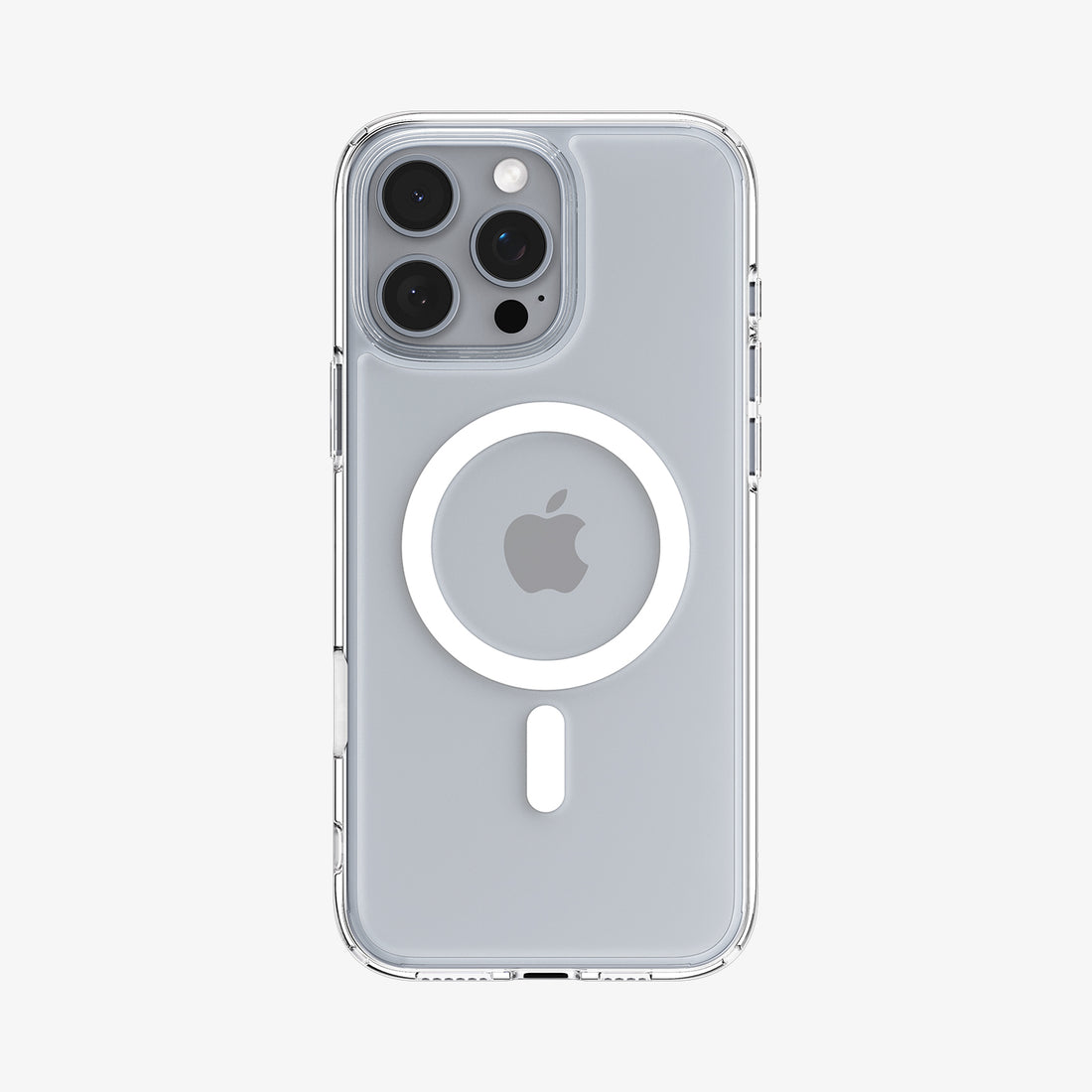 ACS08505 - iPhone 16 Pro Max Case Ultra Hybrid T (MagFit) in White showing the back and side view 