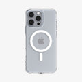 ACS08505 - iPhone 16 Pro Max Case Ultra Hybrid T (MagFit) in White showing the back