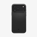 ACS09959 - iPhone 17 Pro Case Enzo Aramid T in black showing the back