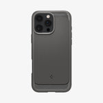 ACS07987 - iPhone 16 Pro Max Case Rugged Armor (MagFit) in Gray showing the back