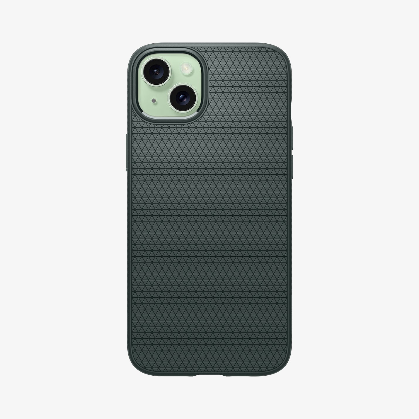ACS06792 - iPhone 15 Case Liquid Air in abyss green showing the back