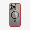 ACS07056 - iPhone 15 Pro Max Case Ultra Hybrid (MagFit) in frost deep red showing the back