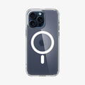 ACS06580 - iPhone 15 Pro Max Case Ultra Hybrid (MagFit) in frost clear showing the back