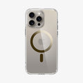 ACS06579 - iPhone 15 Pro Max Case Ultra Hybrid (MagFit) in gold showing the back