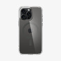 ACS06577 - iPhone 15 Pro Max Case Ultra Hybrid (MagFit) in graphite showing the back