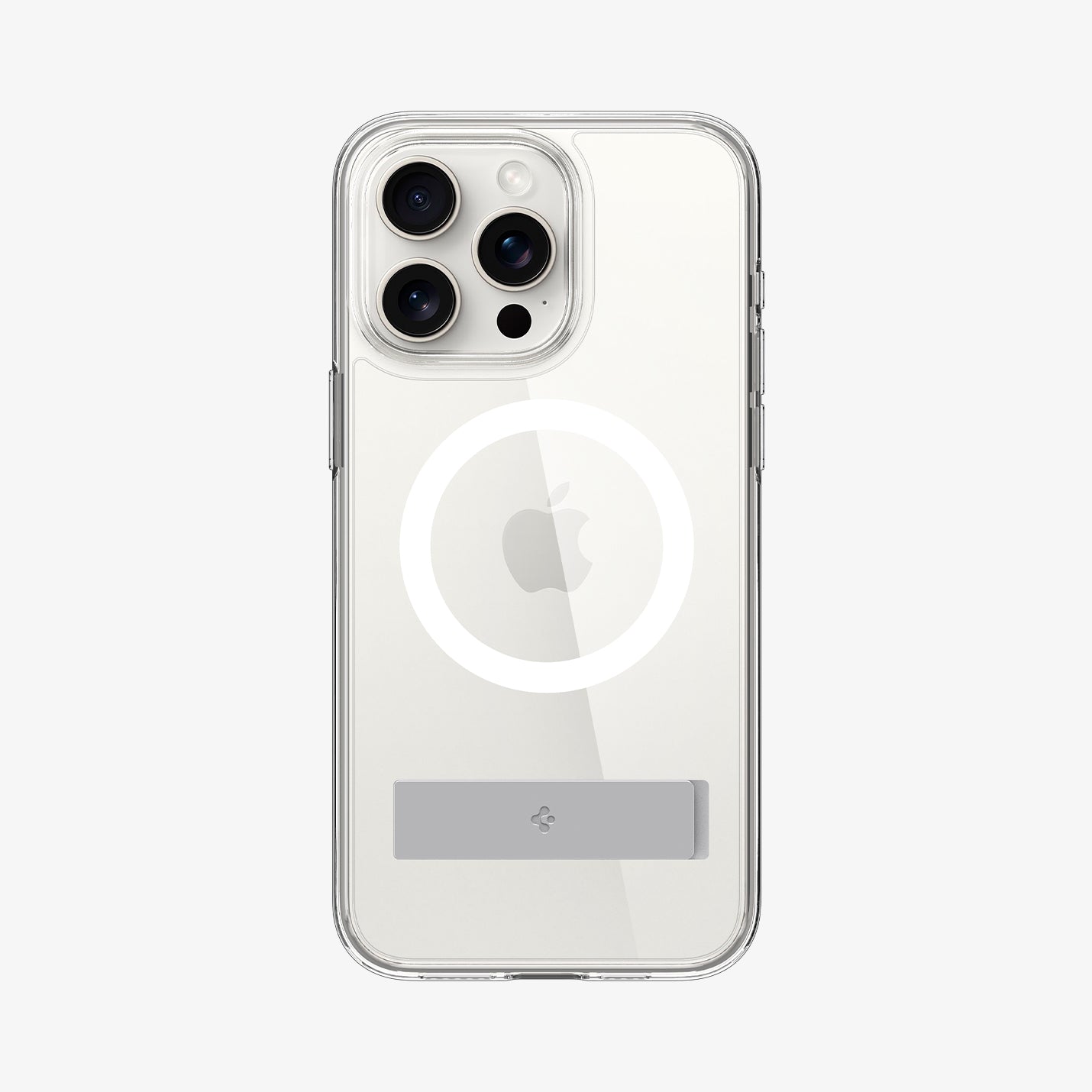 ACS06583 - iPhone 15 Pro Max Case Ultra Hybrid S (MagFit) in crystal clear showing the back