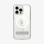 ACS06722 - iPhone 15 Pro Case Ultra Hybrid S (MagFit) in crystal clear showing the back