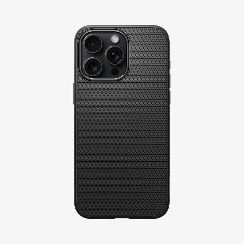 Spigen Liquid Air Coque pour iPhone 15 Pro Max - Noir Mat 