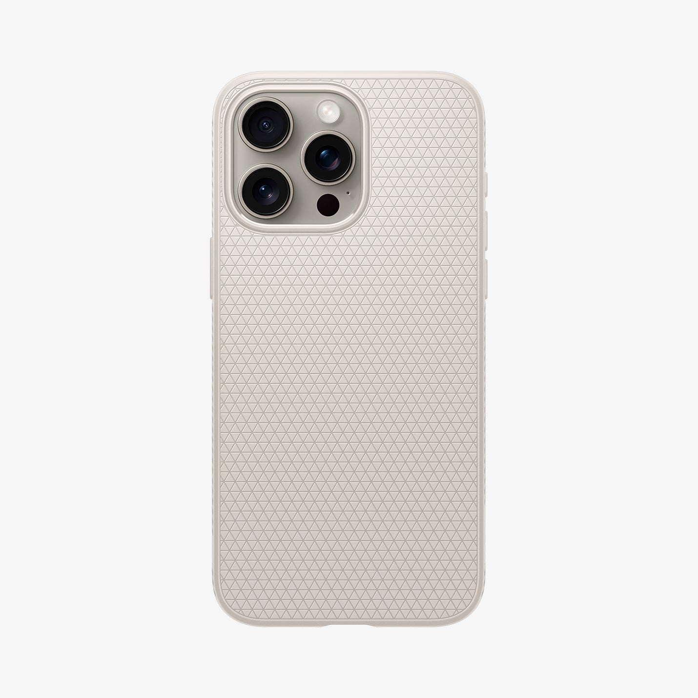 ACS07217 - iPhone 15 Pro Case Liquid Air in Natural Titanium showing the back
