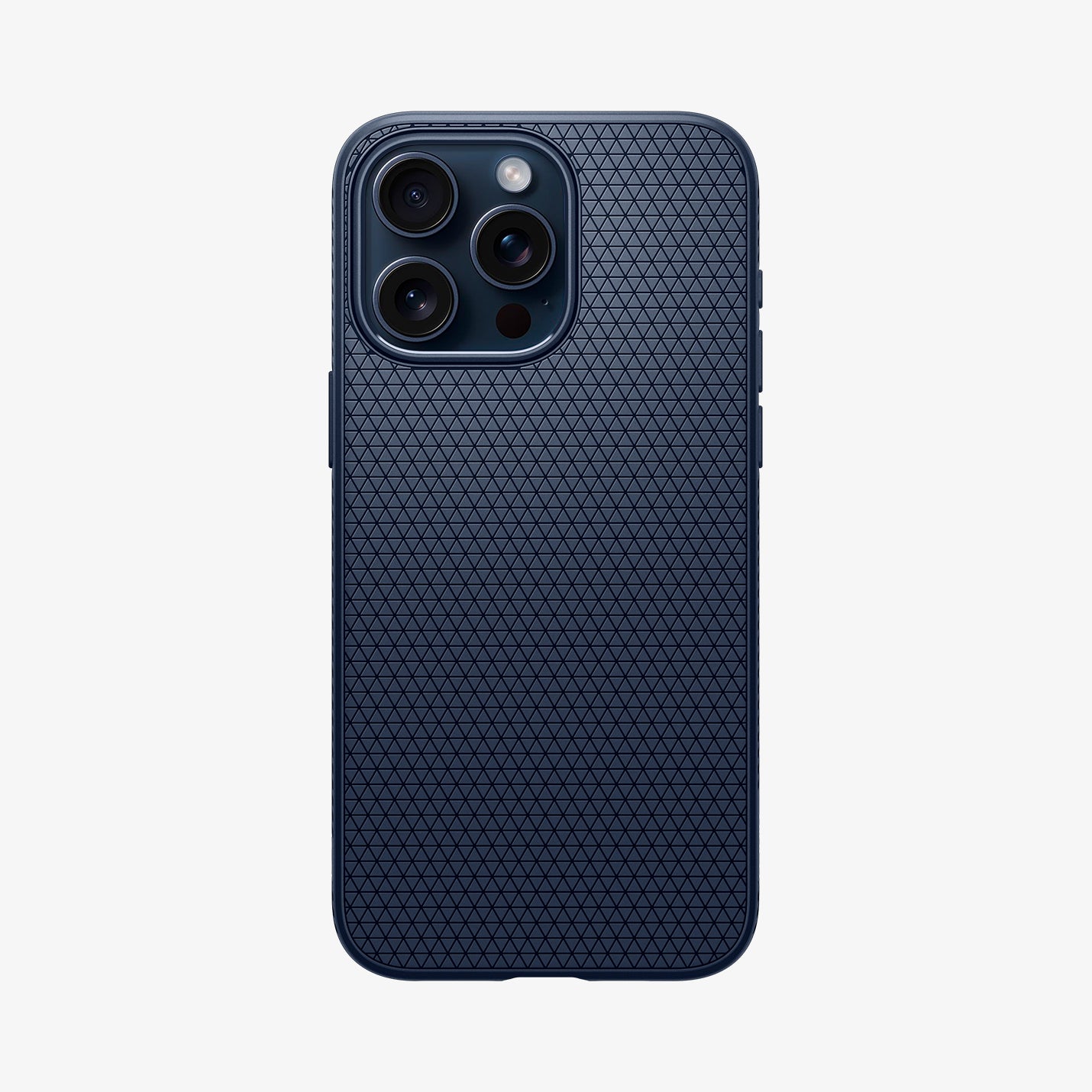 ACS06705 - iPhone 15 Pro Case Liquid Air in navy blue showing the back