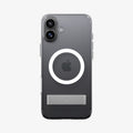 ACS08082 - iPhone 16 Plus Case Ultra Hybrid S (MagFit) in Crystal Clear showing the back