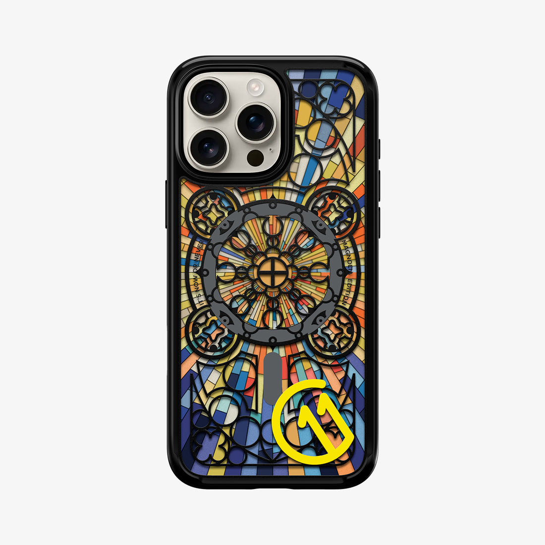 ACS09228 - iPhone 16 Pro Case c11 Series Magnolia Edition (MagFit + Camera Control) showing the back