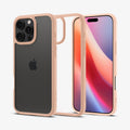 ACS08693 - iPhone 16 Pro Case Ultra Hybrid in Rose Titanium showing the back, partial sides, inner side and front